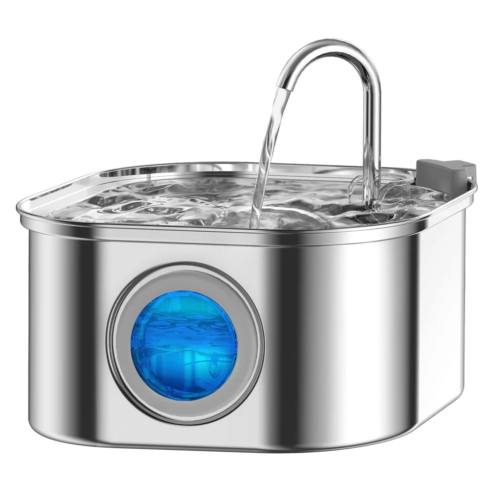 Streamside stainless steel cat water fountain multi-cat 2-pack