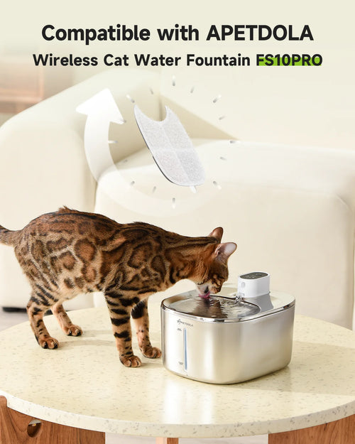 Streamside cat fountain filter detail